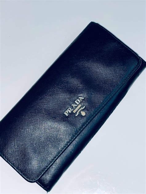 pre owned prada wallet|authentic prada wallet sale.